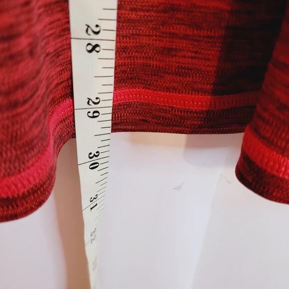 Zella mens red and black quarter zip long sleeved athletic pull over jacket - Picture 10 of 10